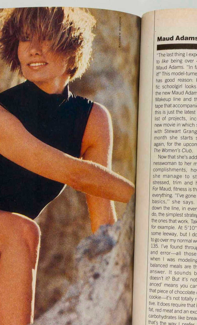 LINDA EVANS Ali MacGraw JOAN COLLINS US Harper's 1986 August JACQUELINE DE RIBES