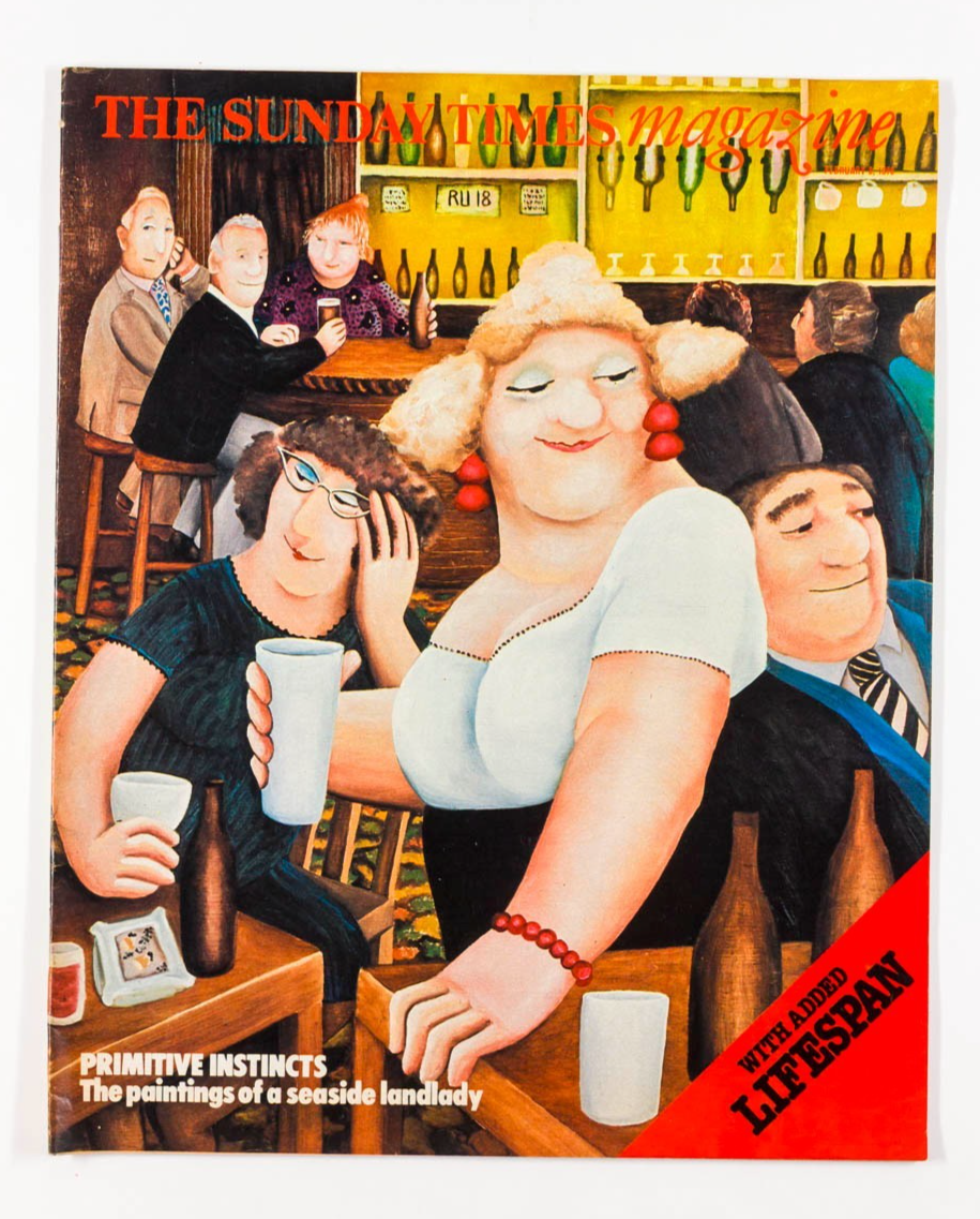 BERYL COOK Paintings of a Seaside Landlady SUNDAY TIMES magazine 8 February 1976
