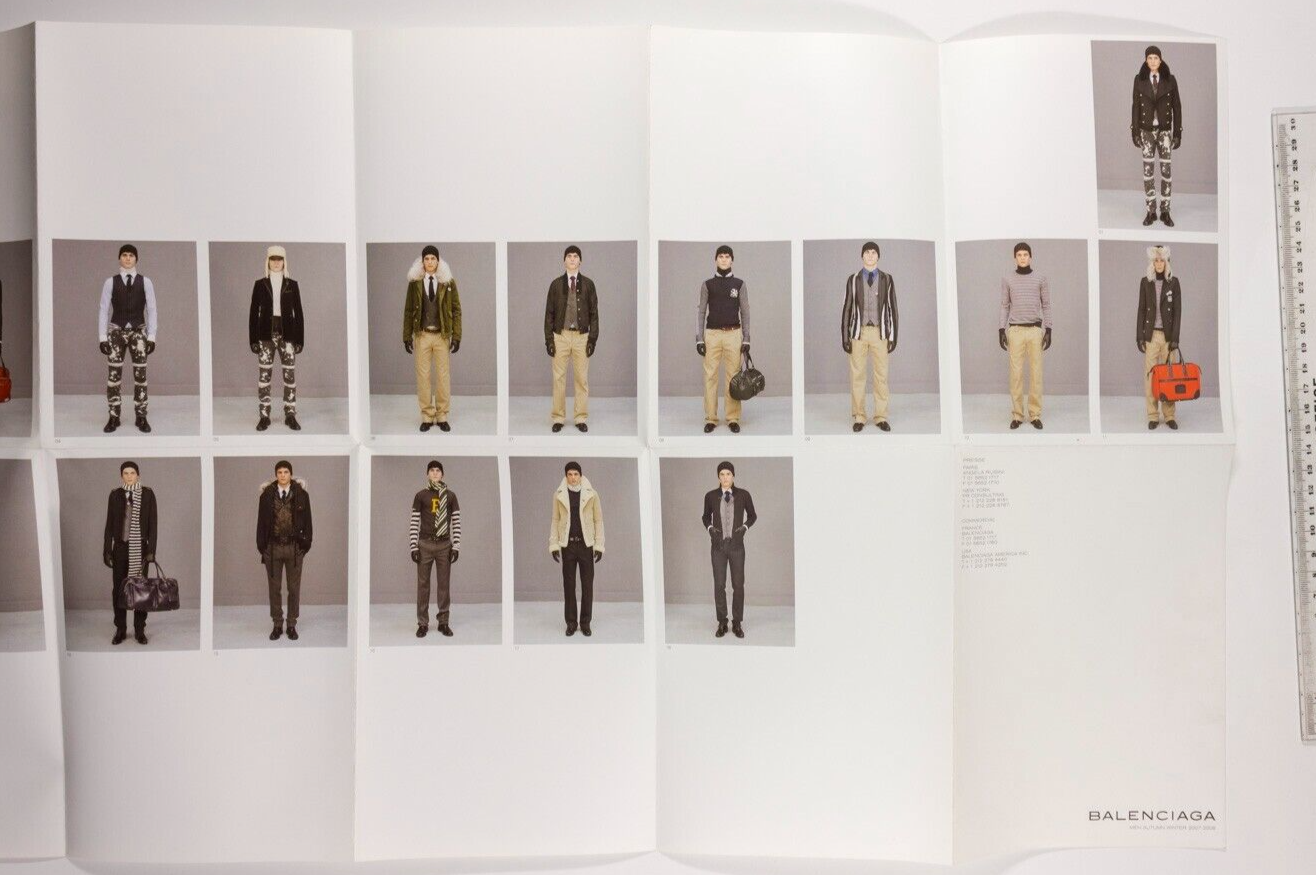 BALENCIAGA lookbook MEN Fall Winter 2007 vtg CATALOG Nicolas Ghesquiere MENSWEAR