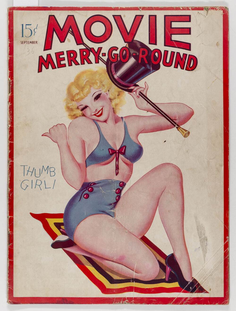 GEORGE QUINTANA Ginger Rogers MOVIE MERRY-GO-ROUND magazine 2 Thumb Girl 09 1936