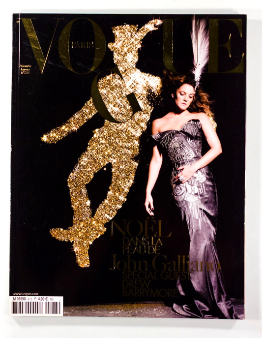 Paris Vogue guest edited by John Galliano DREW BARRYMORE Cat Power 2006 December