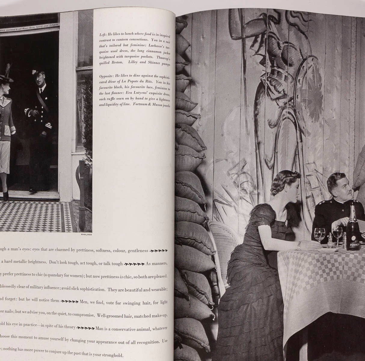 LEE MILLER Horst CHRISTIAN BERARD Eric BALENCIAGA Diana Cooper  VOGUE April 1940