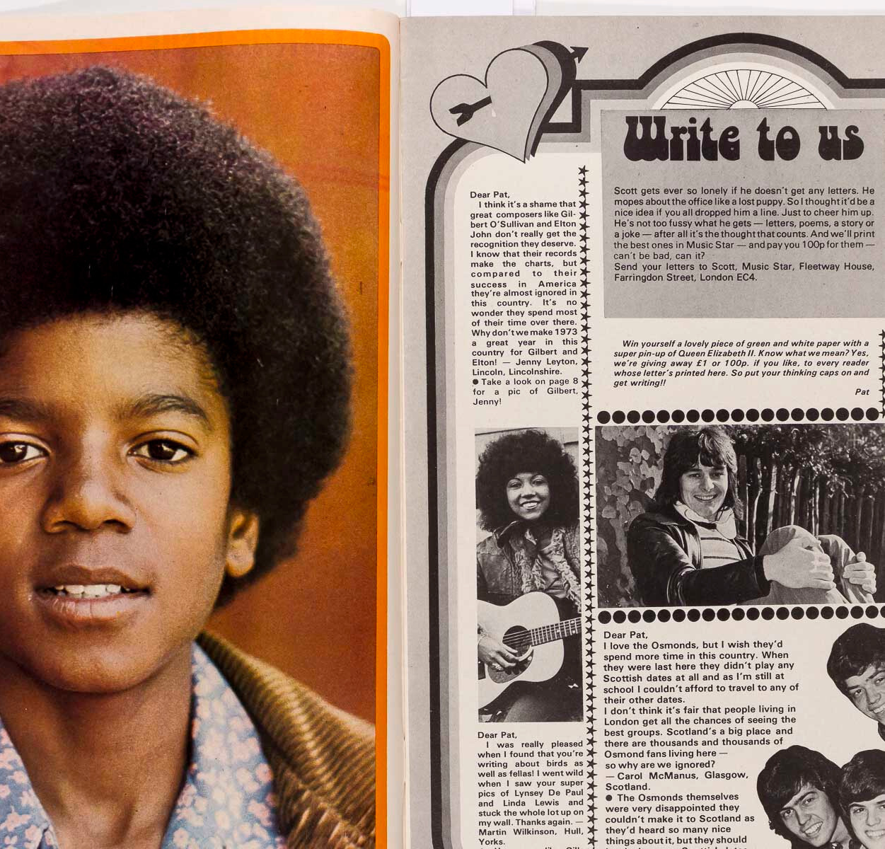 DONNY OSMOND The Sweet OZZY Michael Jackson MUSIC STAR MAGAZINE 17 February 1973