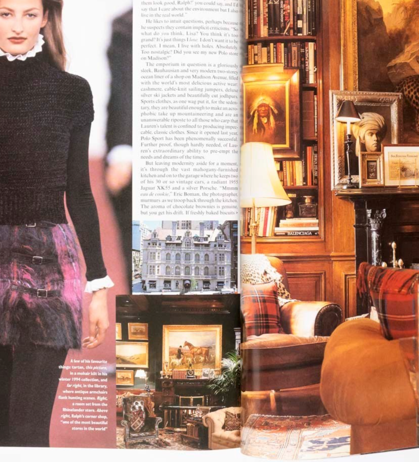 Nadja Auermann RALPH LAUREN Zadrick VOGUE September 1994 Linda Evangelista REYER