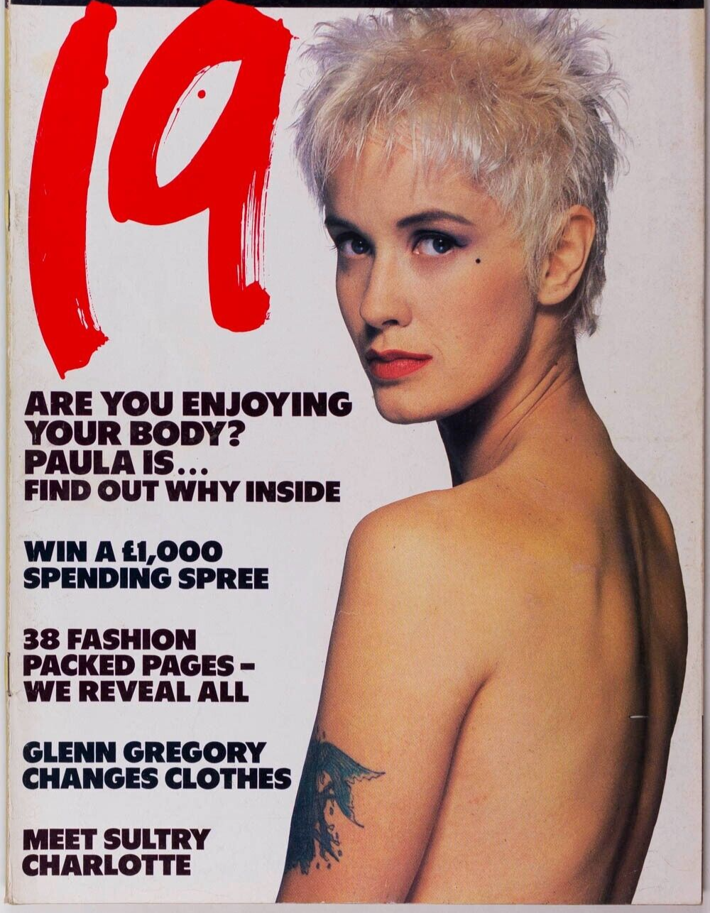 Paula Yates CHARLOTTE LEWIS Glenn Gregory ANDY LIZ KERSHAW Aids  19 MAGAZINE vtg