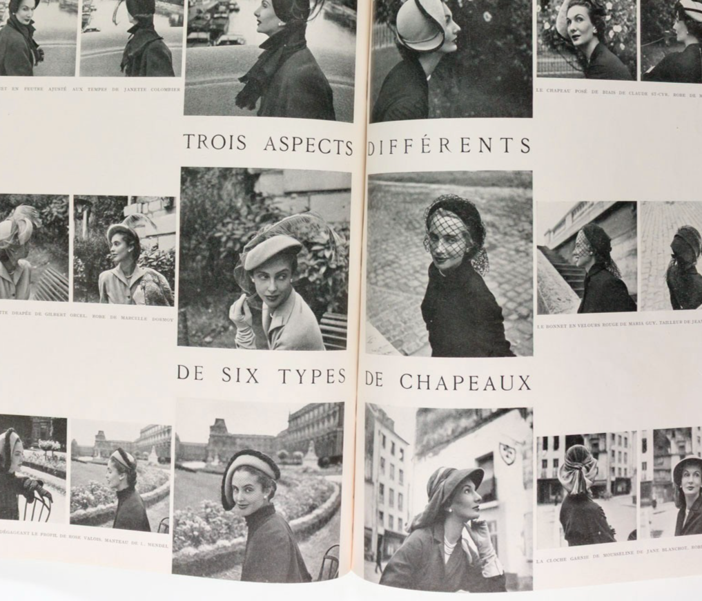 Carl Erickson BALENCIAGA Jean Cocteau PARIS VOGUE October 1948 Anouk Aimee GRES