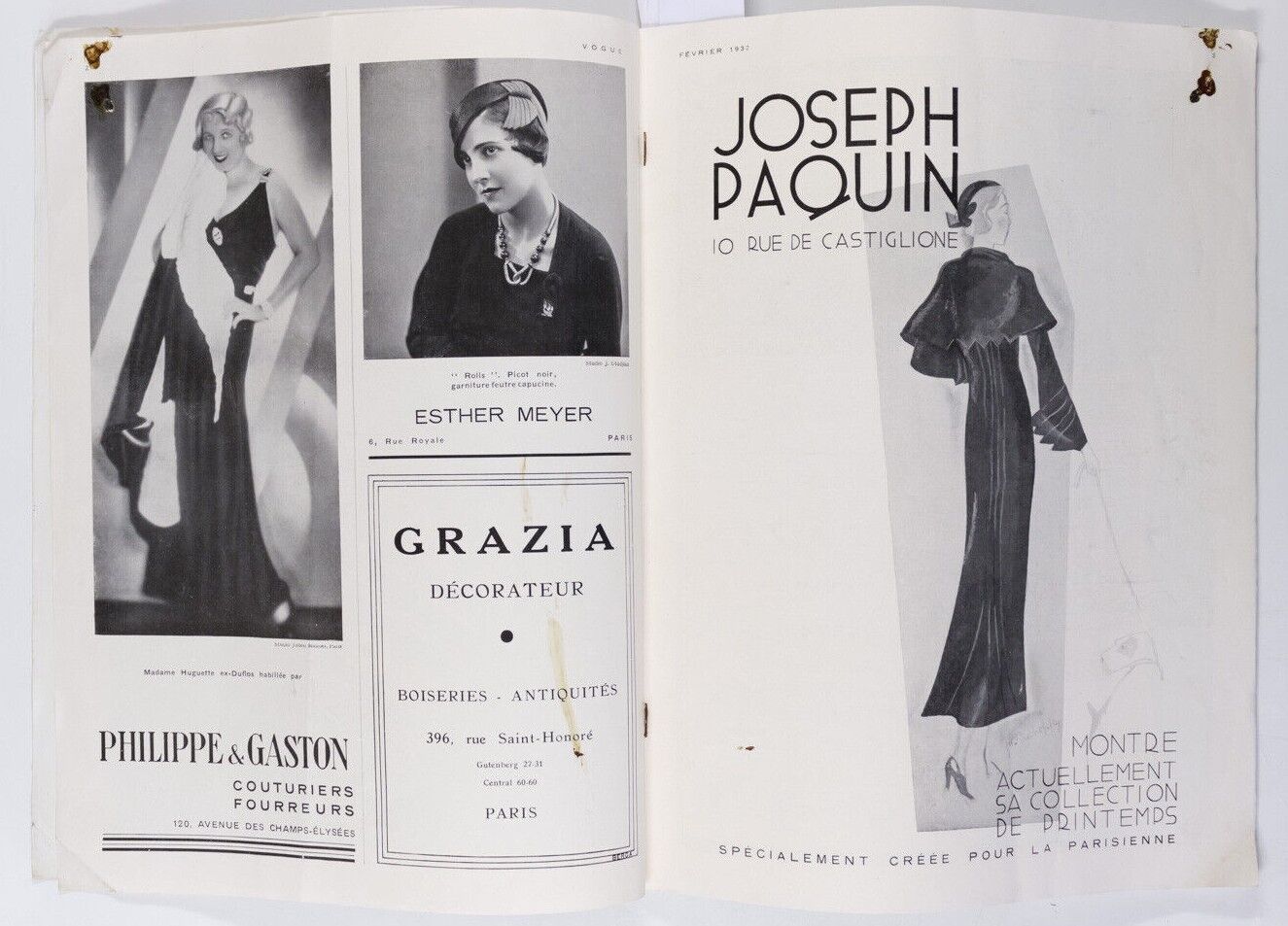 Benito CARL ERICKSON Marlene Dietrich STEICHEN Hoyningen-Huene PARIS VOGUE vtg