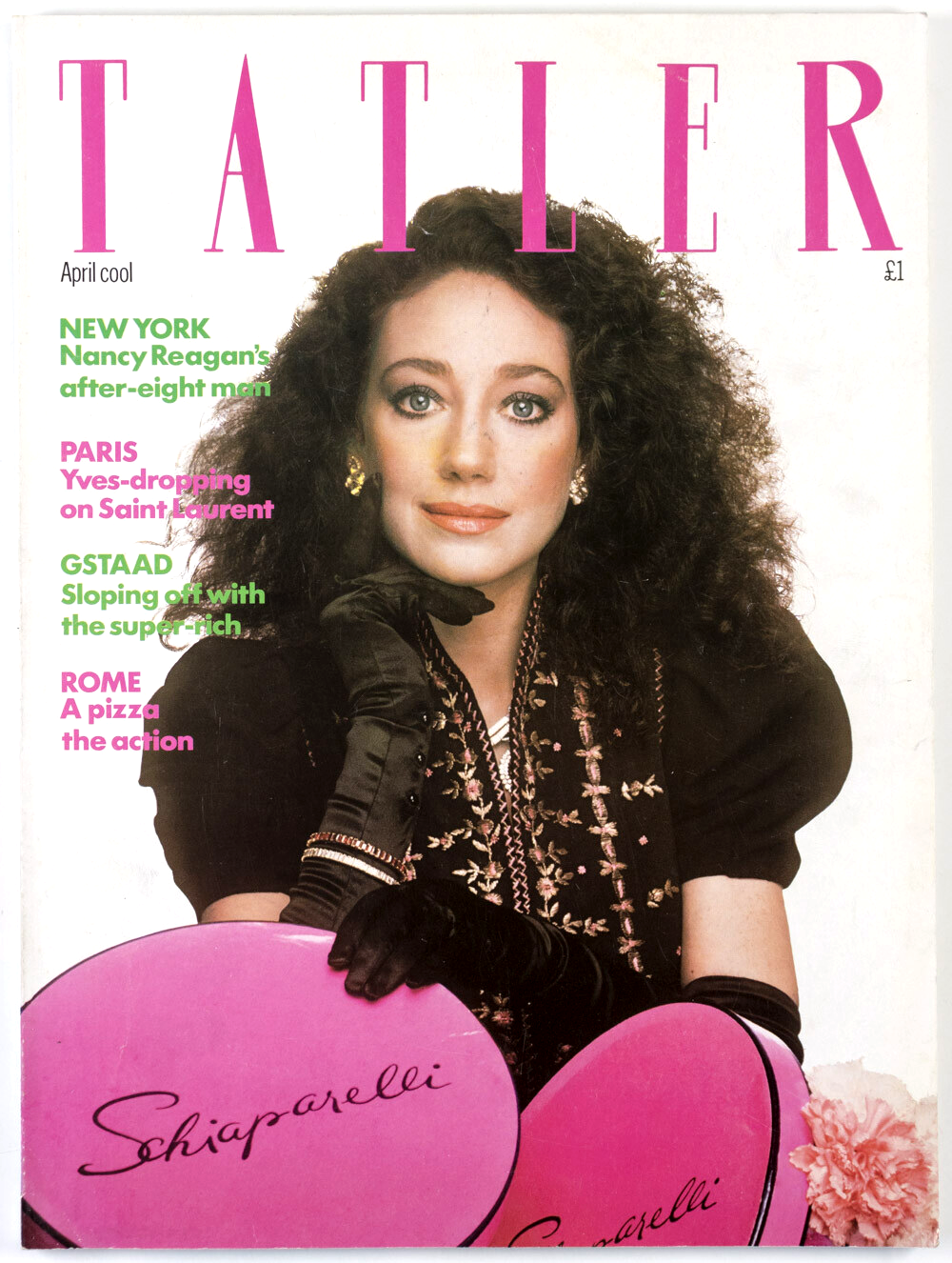 MARISA BERENSON Schiaparelli HERB RITTS Don McCullin COUTURE  Tatler April 1981