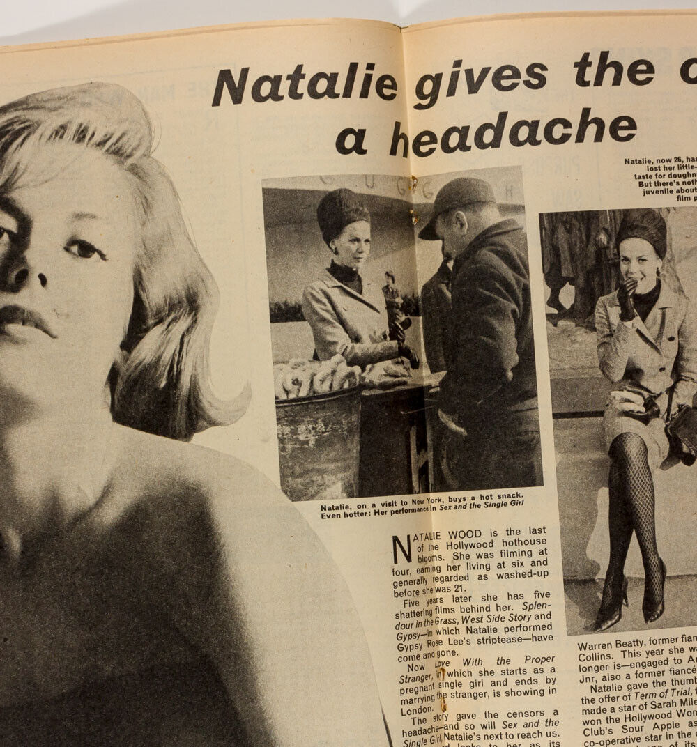 NATALIE WOOD Sylvie Vartan PELE Bobby Moore THE SHADOWS Tattoos TITBITS magazine