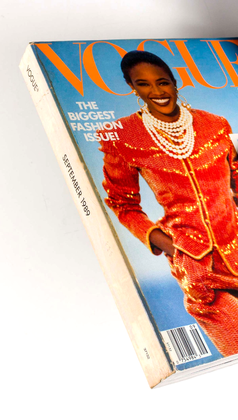 NAOMI CAMPBELL 1st black September Vogue model DEMARCHELIER Tatjana Patitz 1989
