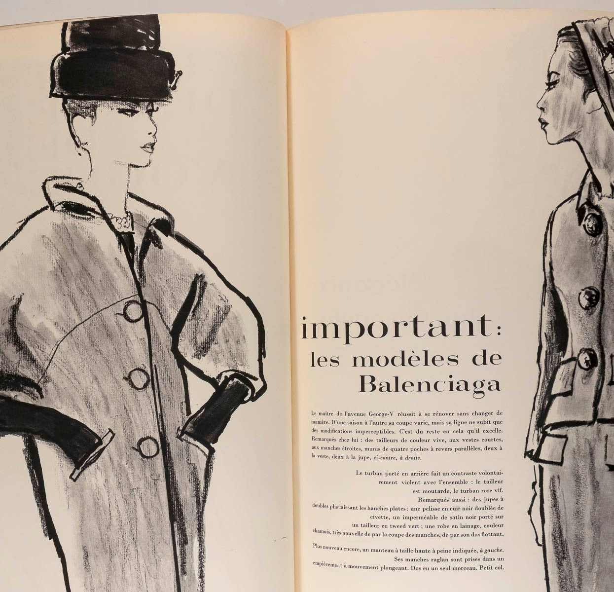 Boucheron COLETTE Balenciaga GIVENCHY Penn LIEBERMAN Paris Vogue October 1961