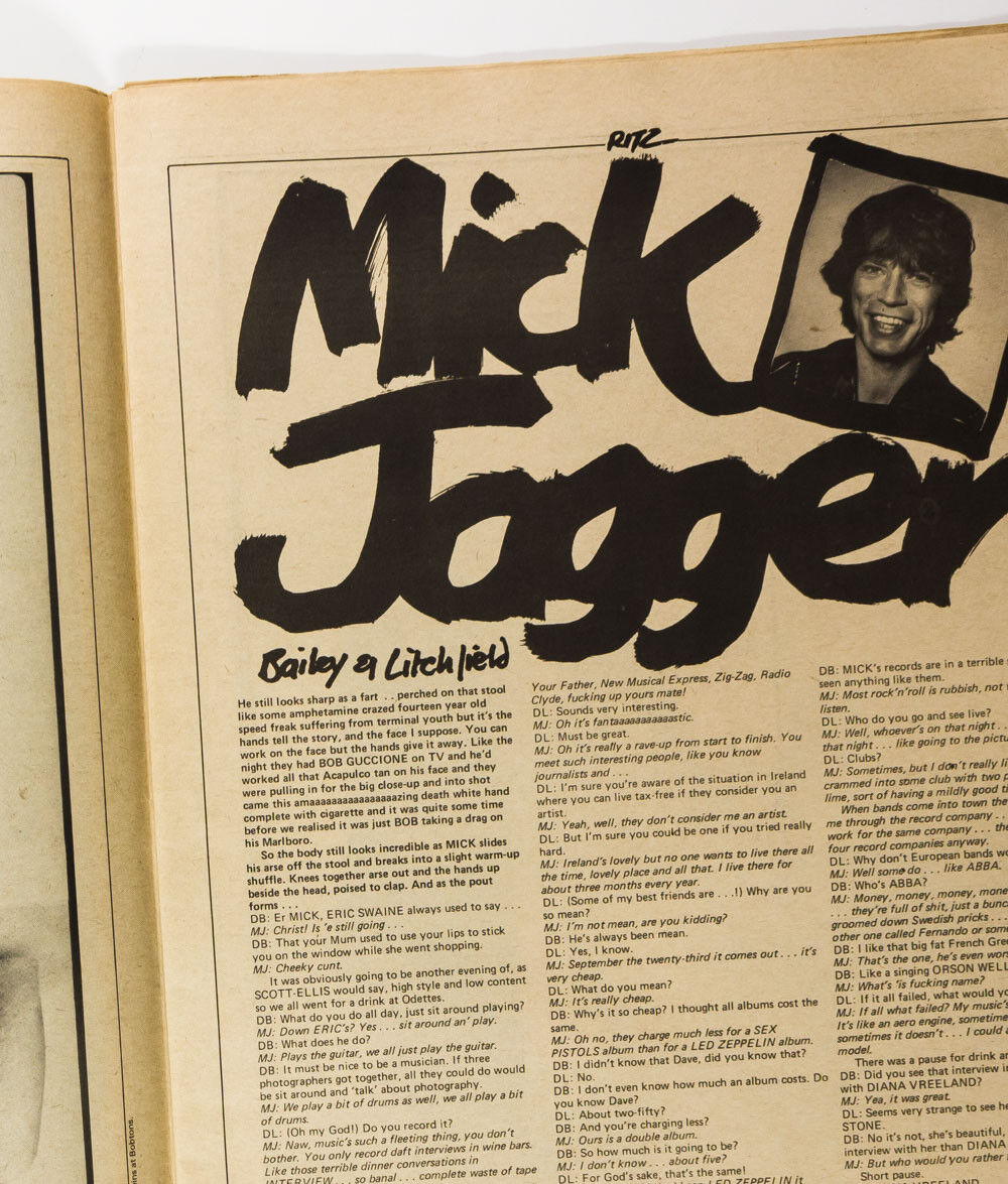 Mick Jagger FREDDIE MERCURY Johnny Thunders DIANA DORS Ted Nugent RITZ magazine