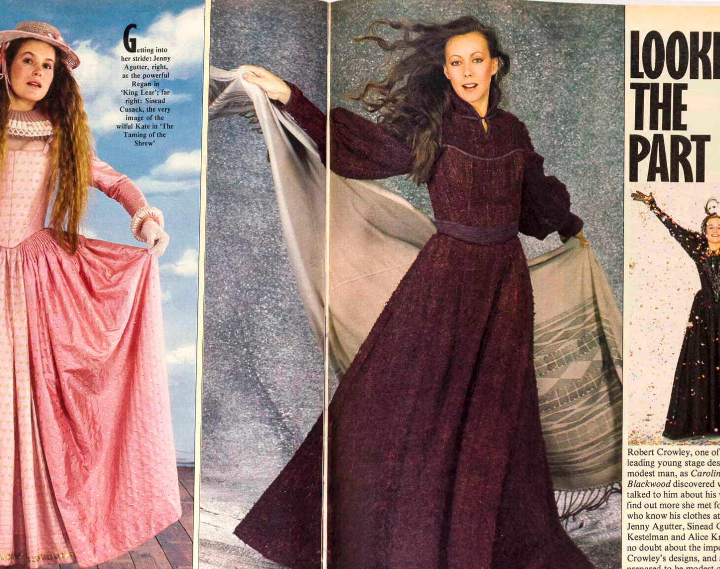 JENNY AGUTTER Simple Minds SINEAD CUSACK George Orwell OBSERVER December 1983 UK