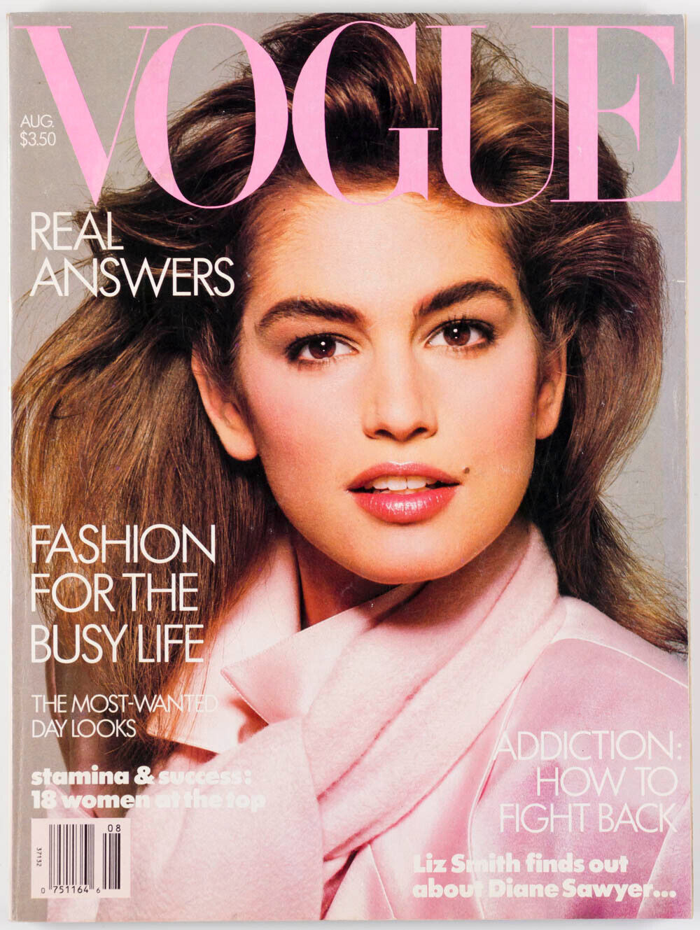 CINDY CRAWFORD'S 1st Vogue RICHARD AVEDON The Super Models CHRISTY TURLINGTON US