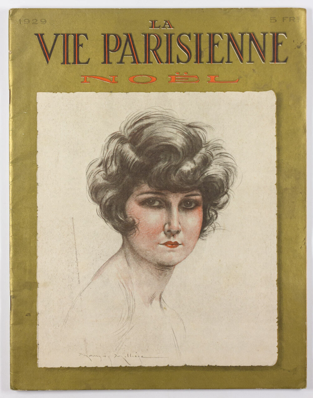 MAURICE MILLIERE La Vie Parisienne ILLUSTRATION magazine NOEL 1929 vtg PIN-UP