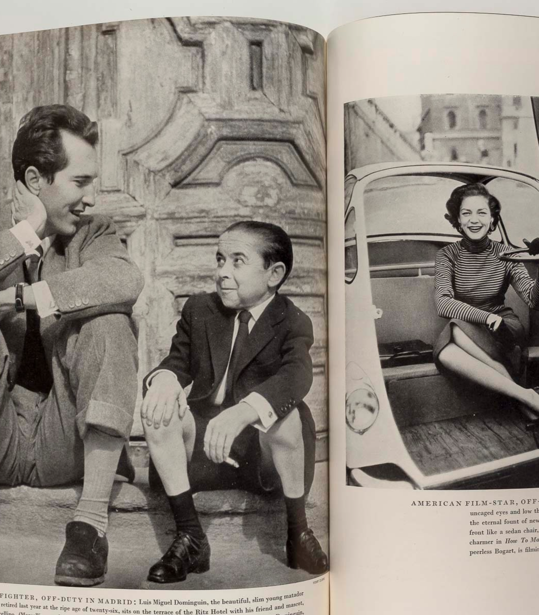 Nina de Voogt HEPWORTH Givenchy BALENCIAGA Rene Gruau BACALL Vogue April 1954 UK