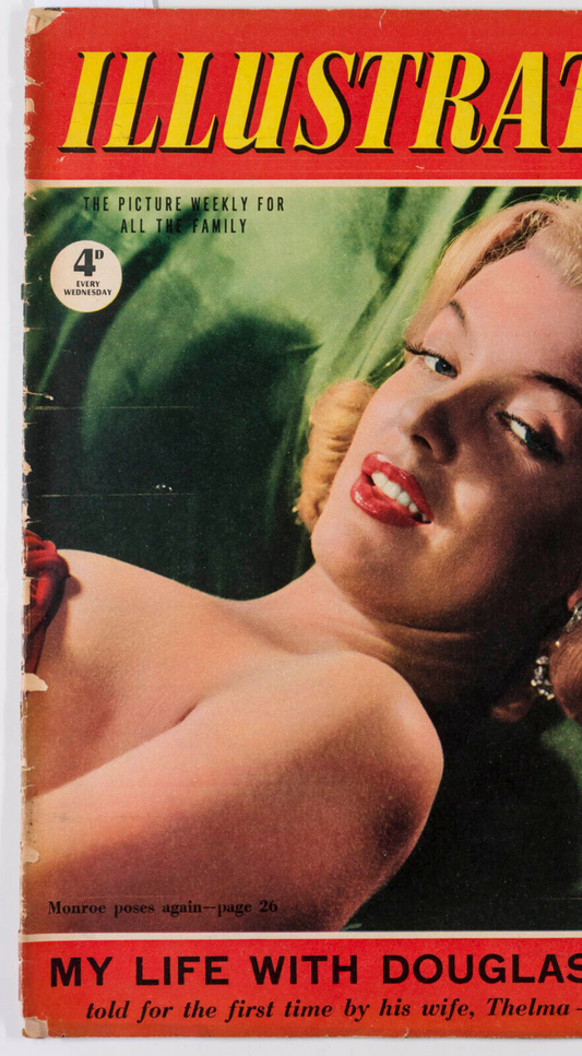 MARILYN MONROE by CECIL BEATON Rene Gruau Pepsi Cola ad ILLUSTRATED magazine 50s