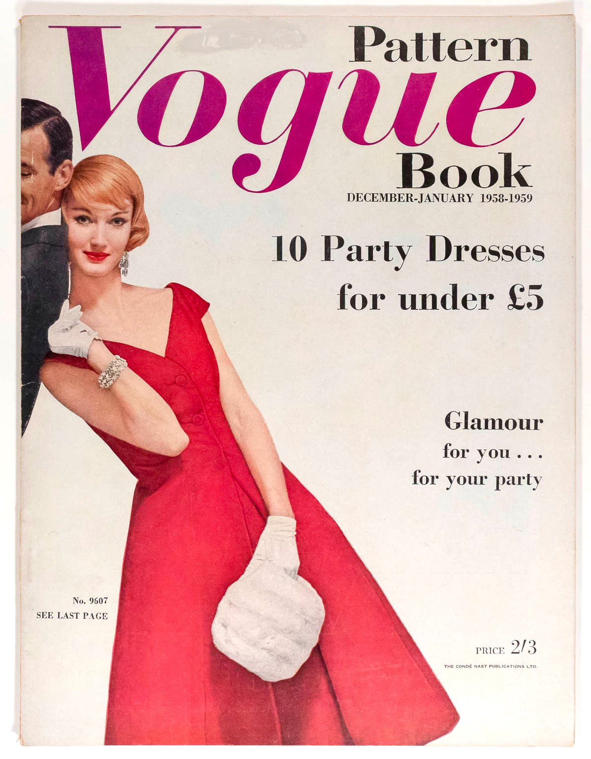 Vogue Magazine Pattern book 1958 XMAS Jean Patou KAZAN Jacqmar NINA RICCI vtg UK