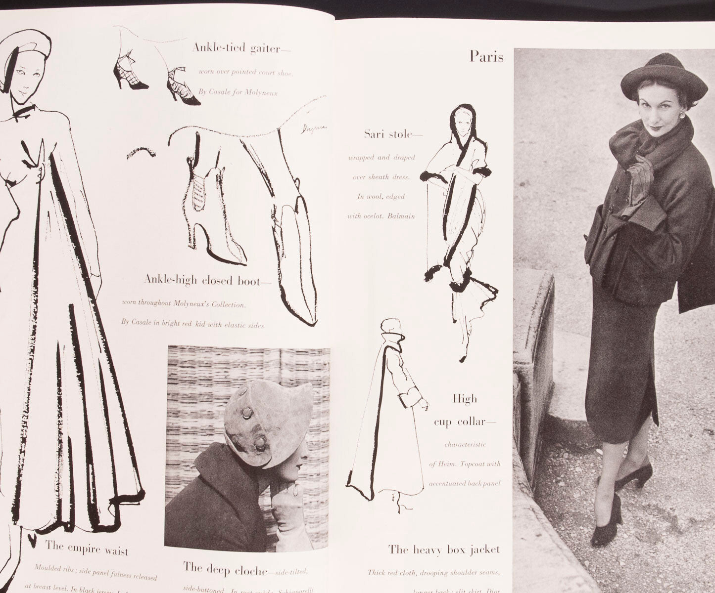 Jean Patchett IRVING PENN Cecil Beaton TOM KEOGH Vogue magazine October 1948 vtg