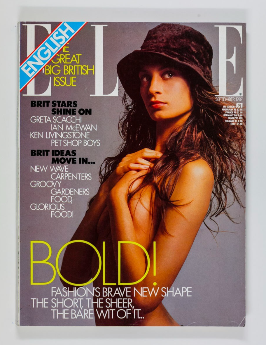 Madonna BRUCE WEBER Galliano PET SHOP BOYS Cindy Crawford UK Elle September 1987