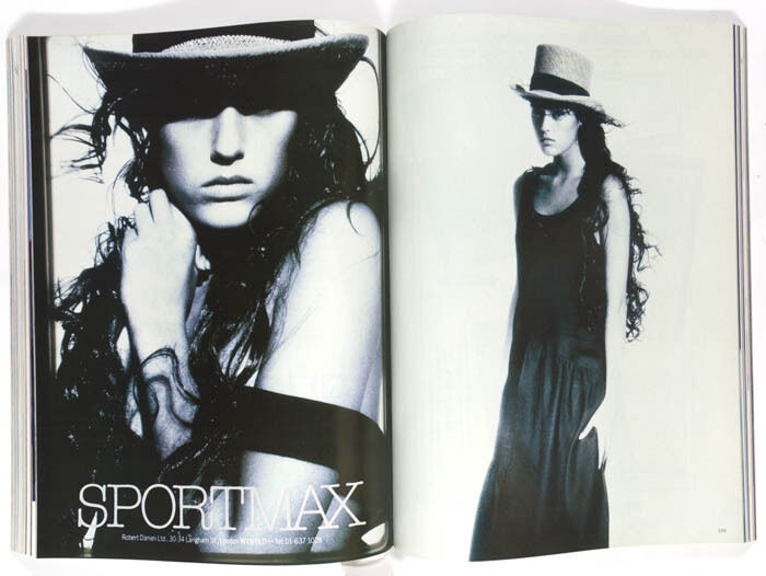 YASMIN LE BON Sportmax fashion advertisment ad advert 80s magazine VTG campaign