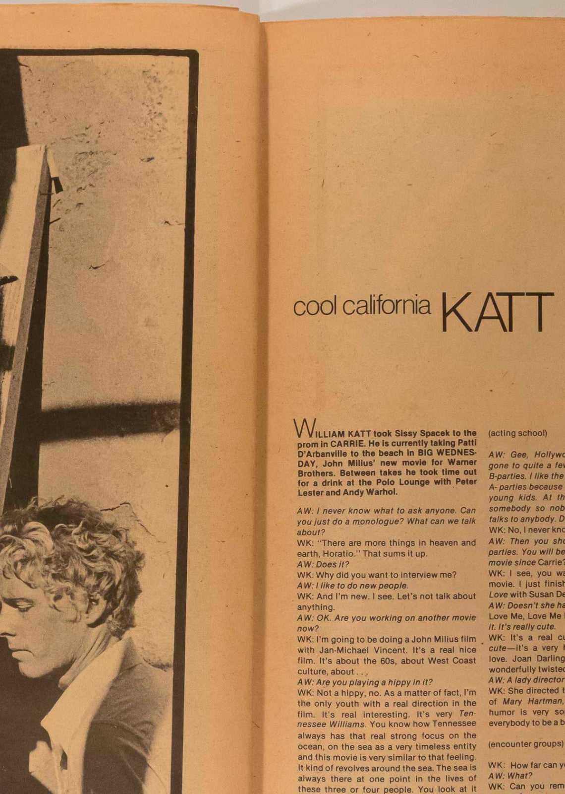 PHILIPPE MORILLON Muhammad Ali BIANCA JAGGER David Hockney INTERVIEW August 1977