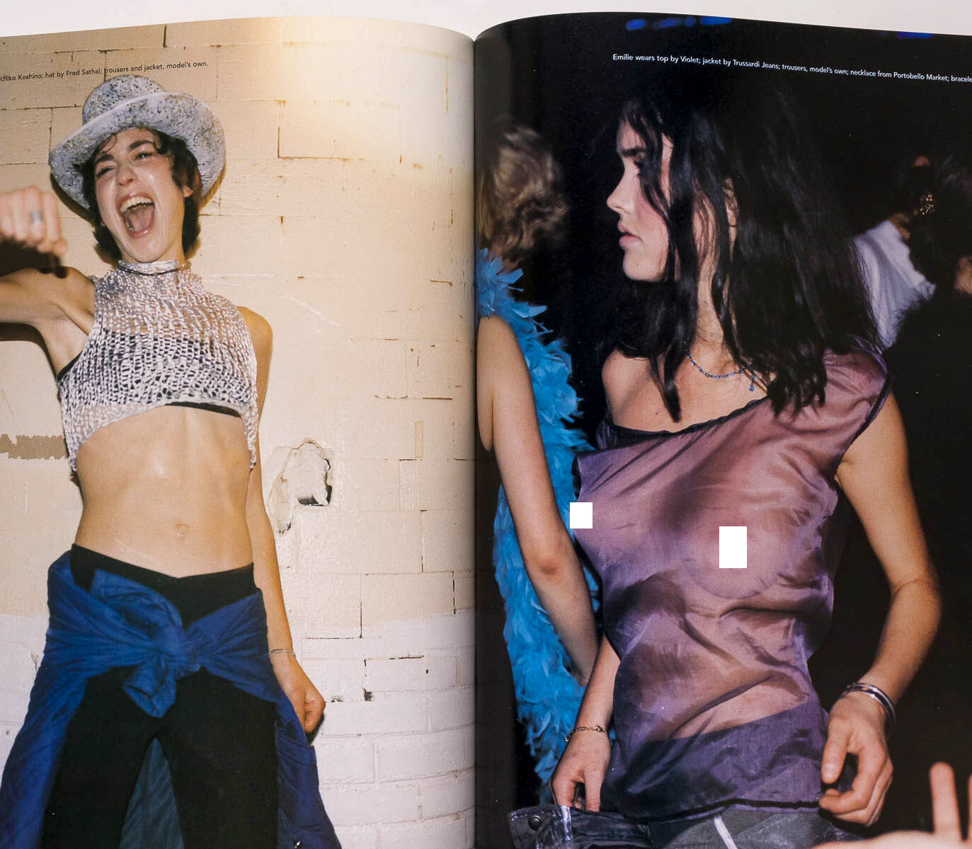 Amber Valletta KIRSTEN OWEN Adriana Lima i-D March 1999 Alexander McQueen PRADA