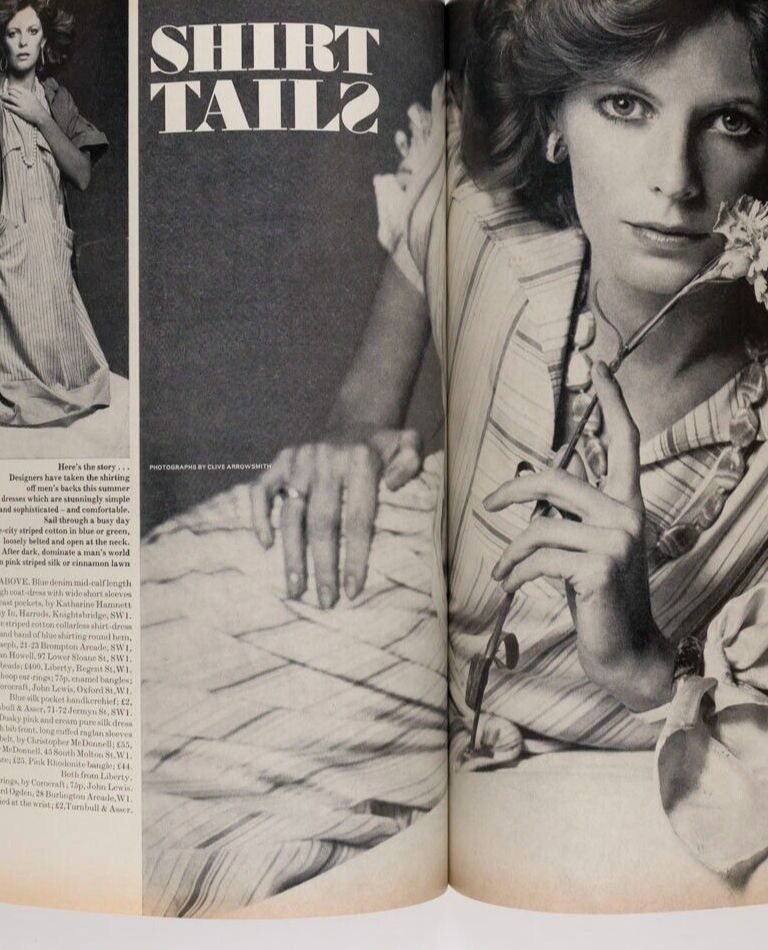 MARY LOUISE WELLER Constance Spry DUNCAN GRANT Harpers & Queen March 1975 Heals