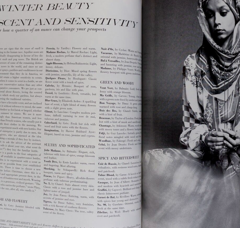 DONYALE LUNA Barbra Streisand MARISA BERENSON Cecil Beaton OSSIE CLARK vtg VOGUE
