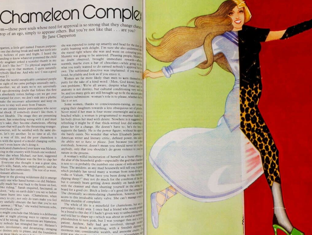 Janice Dickinson BRUCE DERN Farah Shah Iran MADELINE KAHN  Cosmopolitan magazine