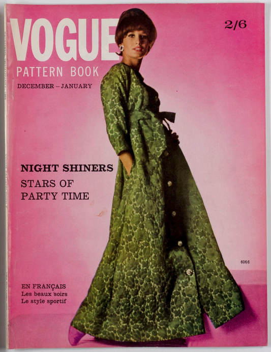 EVENINGWEAR Sporty PARTY Vogue Pattern Book magazine December 1963 January 1964