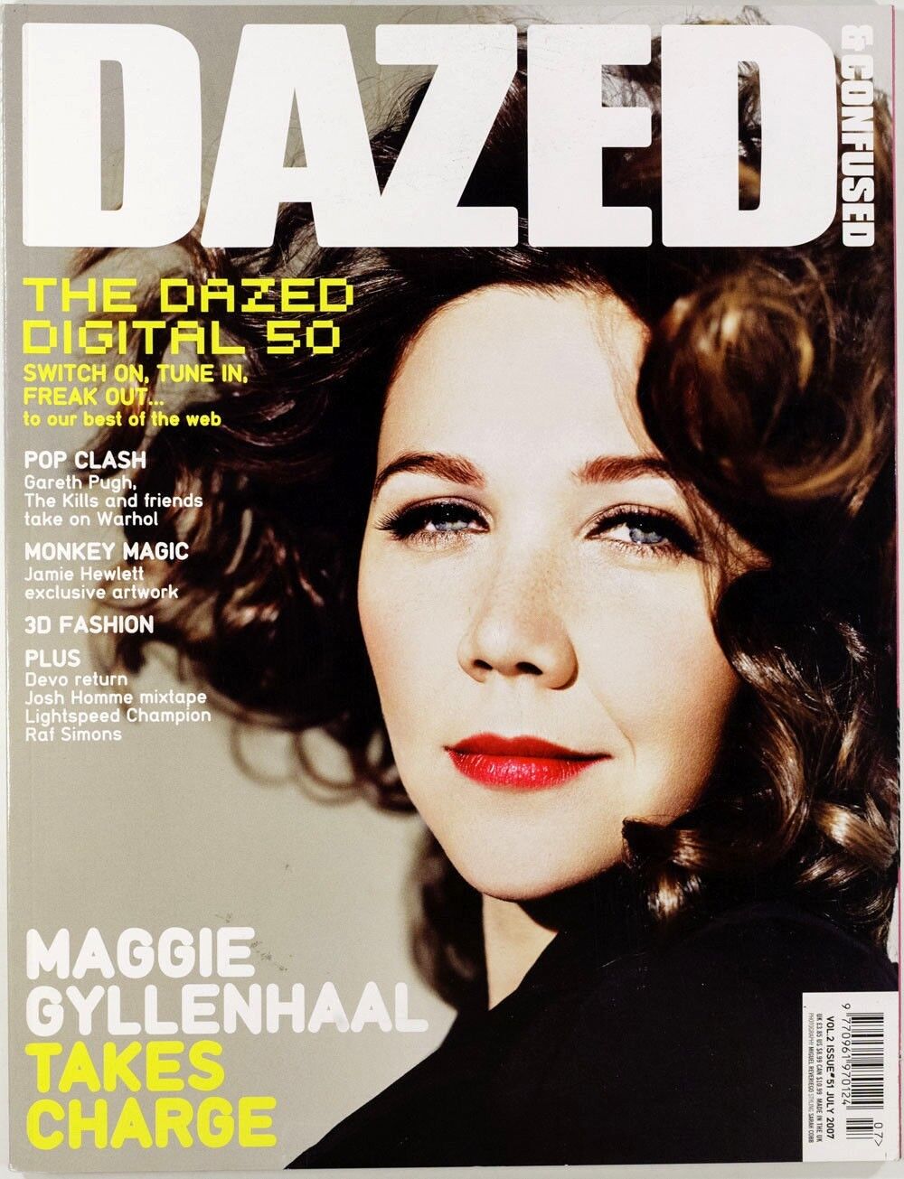 MAGGIE GYLLENHAAL Raf Simons GORILLAZ Vlada Roslyakova DAZED & CONFUSED magazine