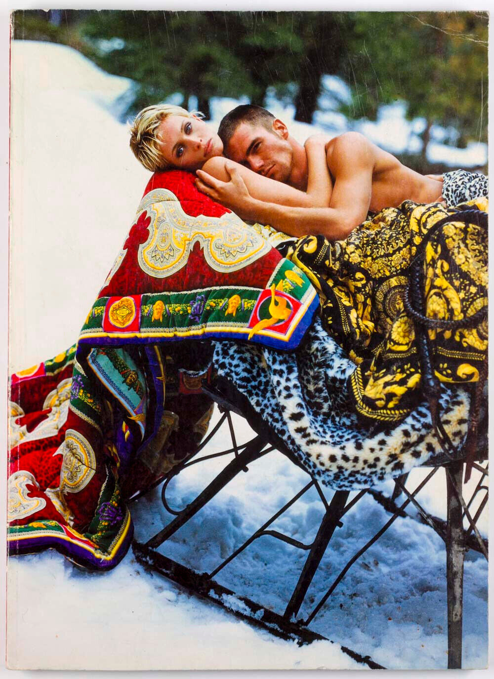 Claudia Schiffer AVEDON Bruce Weber ~ GIANNI VERSACE lookbook NO. 27 Winter 1994