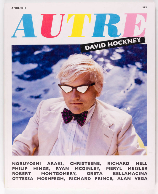 DAVID HOCKNEY Araki RICHARD HELL Prince AUTRE April 2017 ALAN VEGA Ryan McGinley