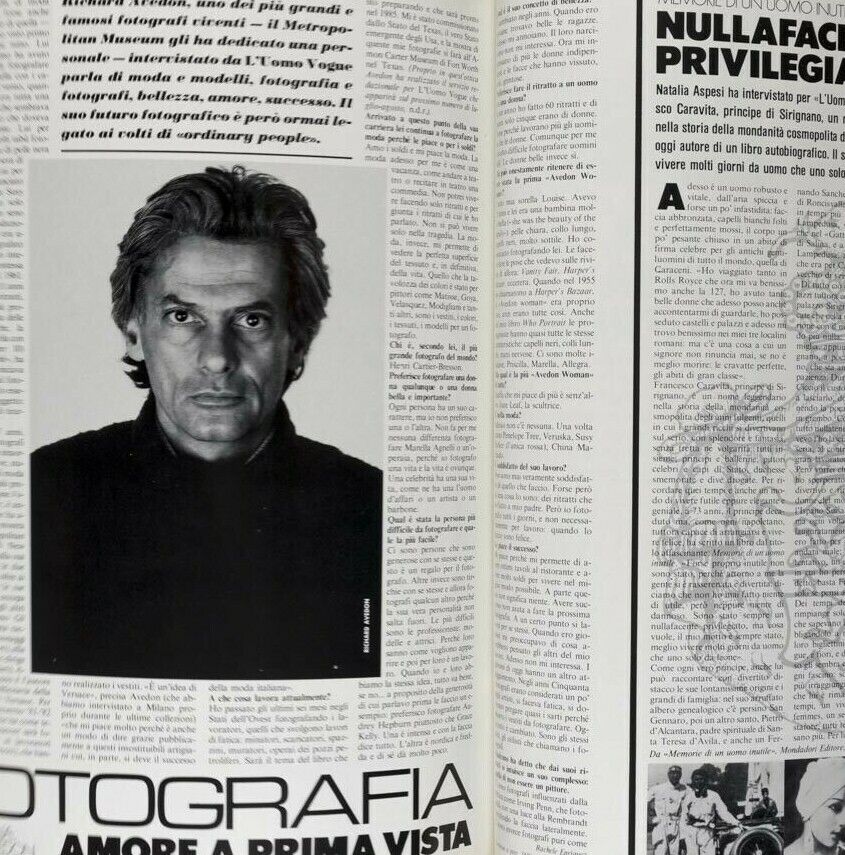 RICHARD AVEDON sportswear BRAZIL Norma Kamali ANDRZEJ WAJDA hair L'UOMO VOGUE 81