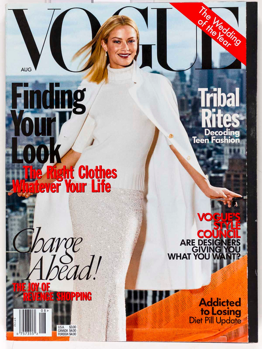 Carolyn Murphy STEVEN MEISEL Manhattan VOGUE magazine August 1998 Style DESIGNER