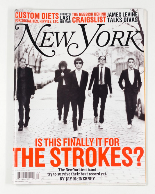 THE STROKES Jay McInerny JAMES LEVINE New York magazine January 16 2006 HOCKEY