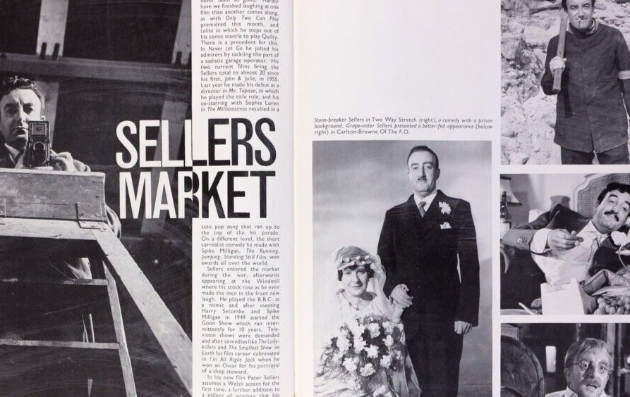 Lousada PETER SELLERS Lynn Seymour TATLER magazine January 1962 La Ruche Paris