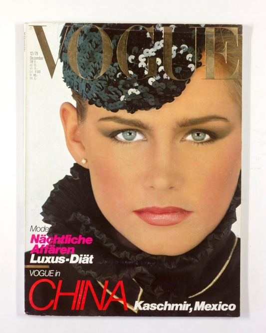 JULI FOSTER Albert Watson GERMAN VOGUE December 1979 Denis Piel MEXICO China VTG