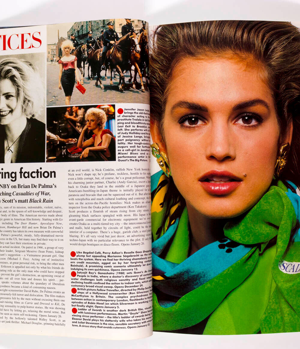LINDA EVANGELISTA Christy Turlington CINDY CRAWFORD Vogue January 1990 Naomi UK