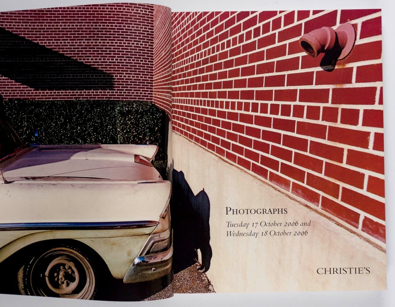 Warhol MAPPLETHORPE Arbus EGGLESTON Beard CHRISTIE'S PHOTOGRAPHS auction catalog