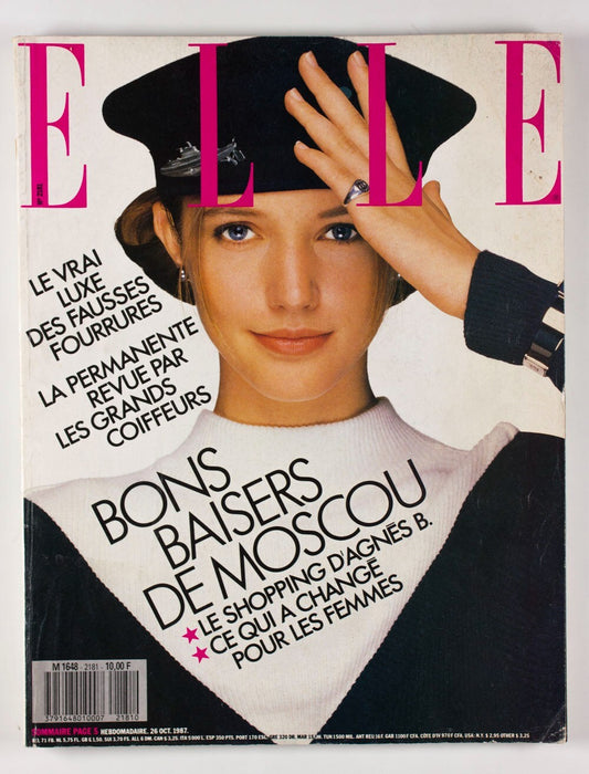 CECILIA CHANCELLOR From Moscow With Love AGNES B French Elle magazine 1985 Oct