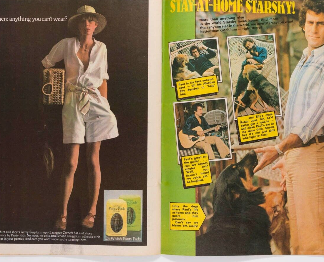 Paul Michael Glaser ABBA AGNETTA Steve Harley LESLIE ASH fashion OH BOY magazine