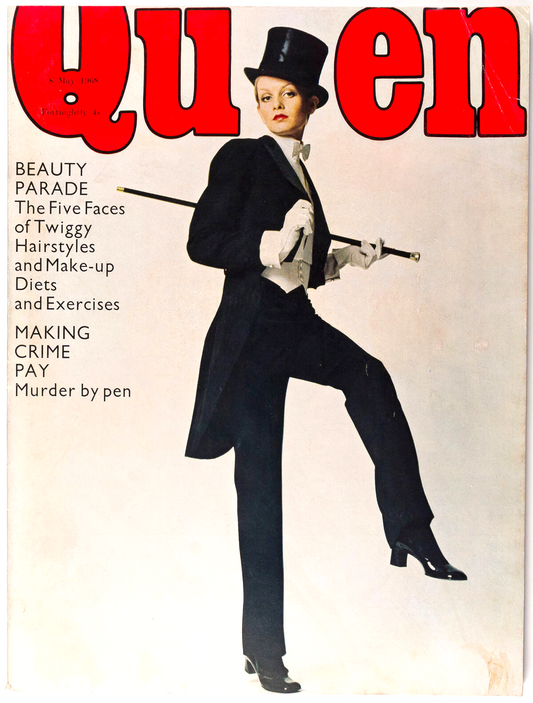 TWIGGY Marc Bolan DENNIS WHEATLEY Patricia Highsmith Vintage QUEEN magazine 1968
