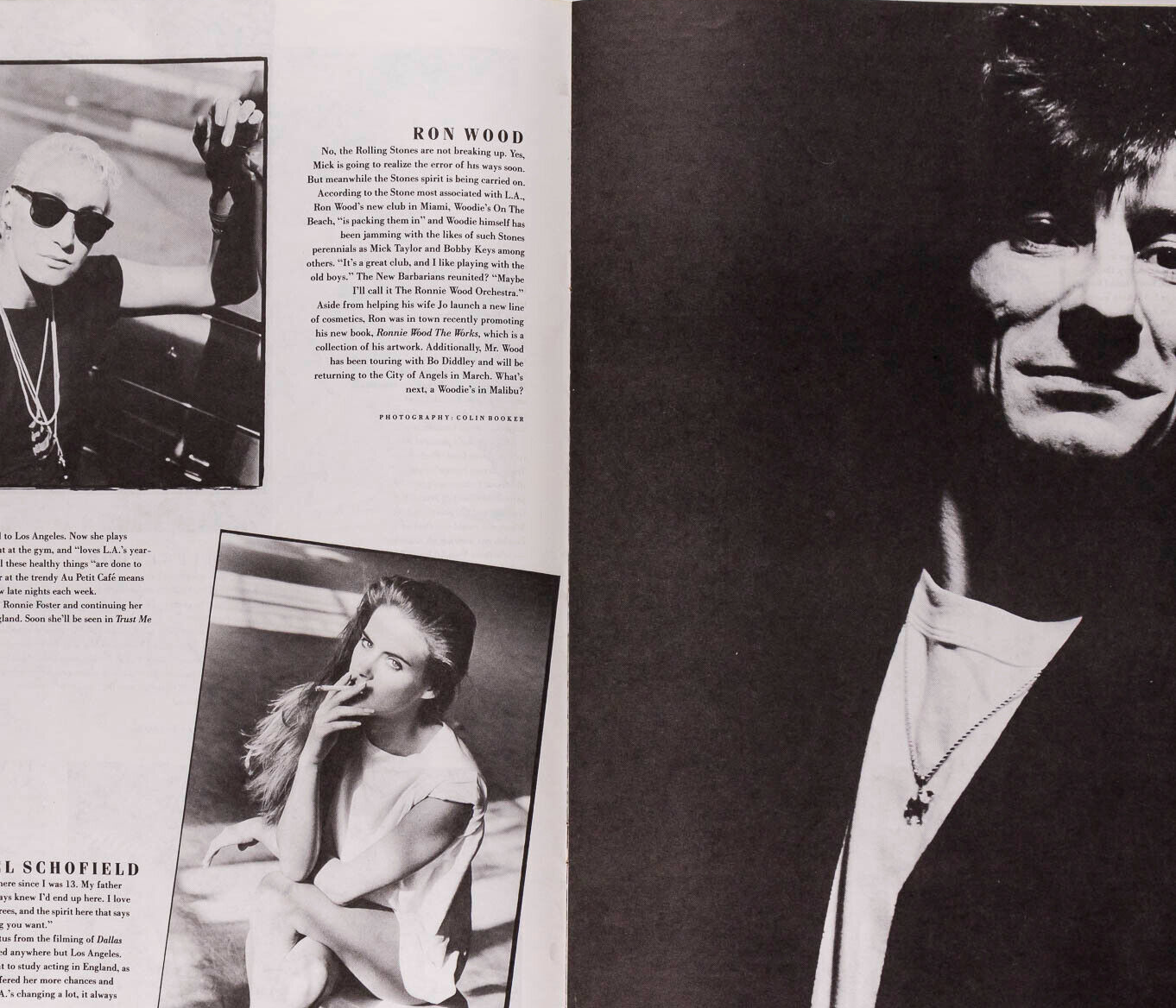 PAULA THOMAS Tim Curry AMANDA PAYS Exposure magazine 1988 John Lydon BRYAN FERRY
