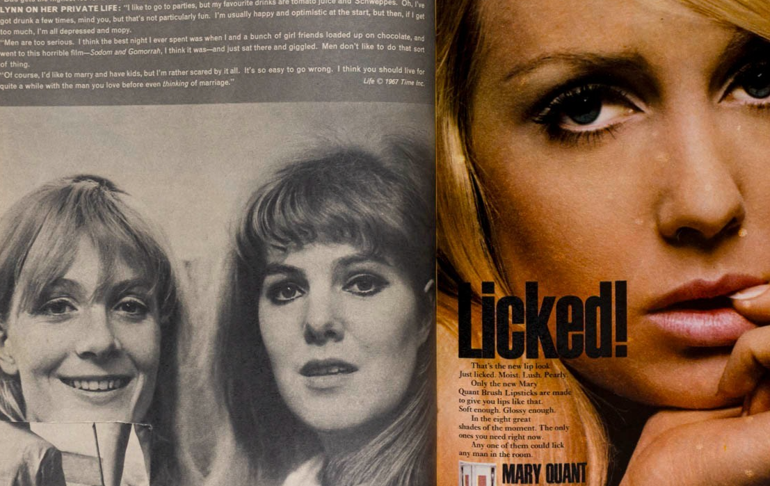 TWIGGY Mick Jagger LYNN REDGRAVE Honey magazine UK May 1967 Helmut Newton MINERS