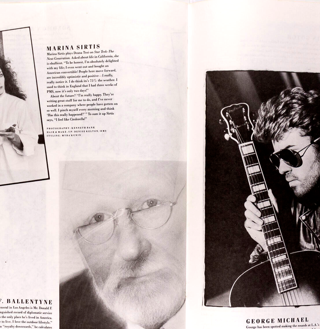 PAULA THOMAS Tim Curry AMANDA PAYS Exposure magazine 1988 John Lydon BRYAN FERRY