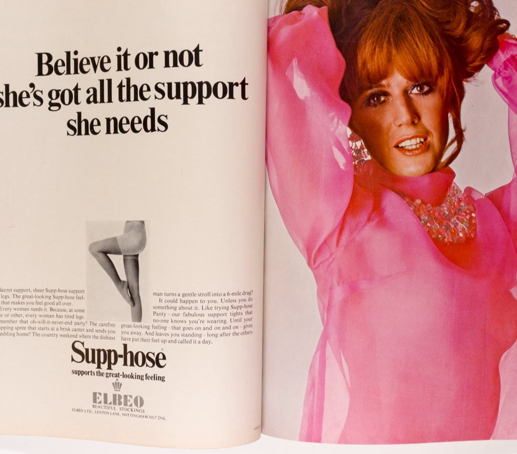 Charlotte Rampling SARAH MOON Britt Ekland VOGUE September 1970 Mike Nichols VTG