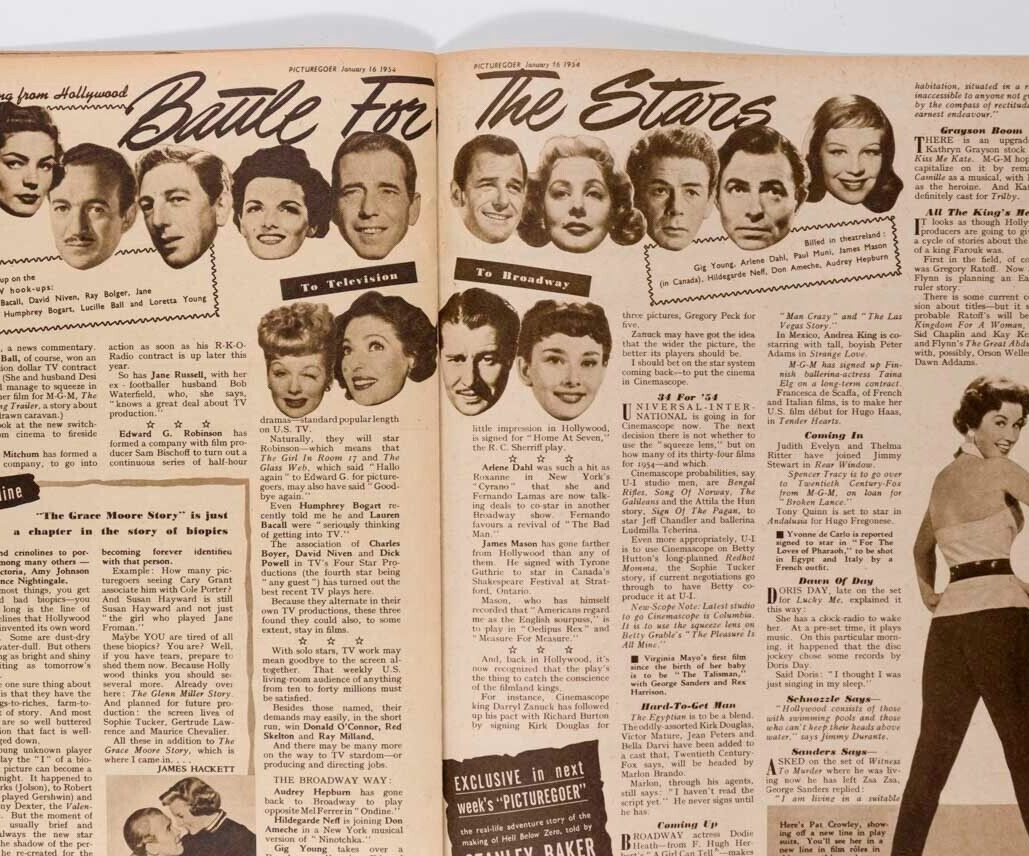MARILYN MONROE Ginger Rogers JAMES MASON Picturegoer magazine 1954 January GRACE