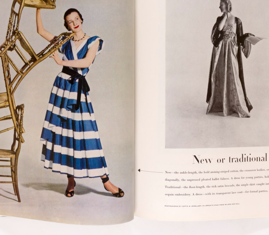 1ST CHRISTIAN DIOR VOGUE Huxley HORST Berard APRIL 1947 Maugham LEE MILLER Paris